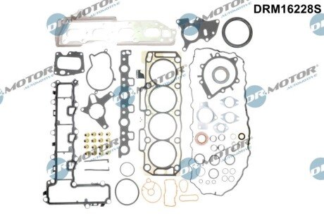 Комплект прокладок двигуна 59 елементiв DRM16228S