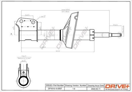 Амортизатор (передній) Renault Kangoo 97-08 DP1610100007