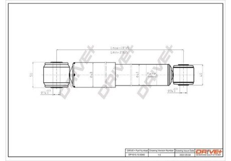 Сайлентблок амортизатора (заднього/нижнього) Renault Trafic/Opel Vivaro 01- DP1610100040