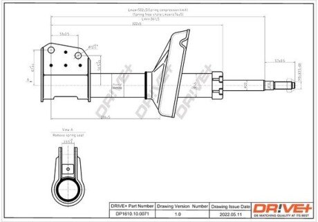 Амортизатор (передній) Renault Clio II 1.2 98-10 DP1610100071