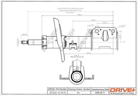 Амортизатор (передній) Renault Scenic III 09- DP1610100116