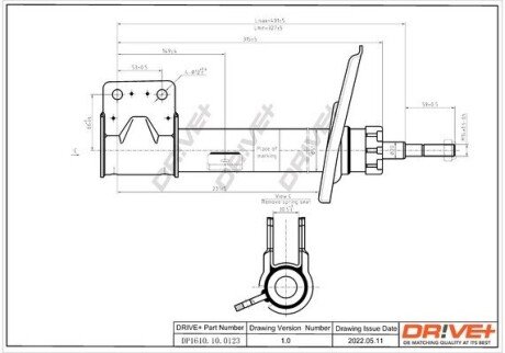 Амортизатор (передній) Citroen C4 06-13- (R) DP1610100123