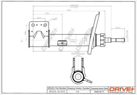 Амортизатор (передній) Citroen C4 06-13 (L) DP1610100124