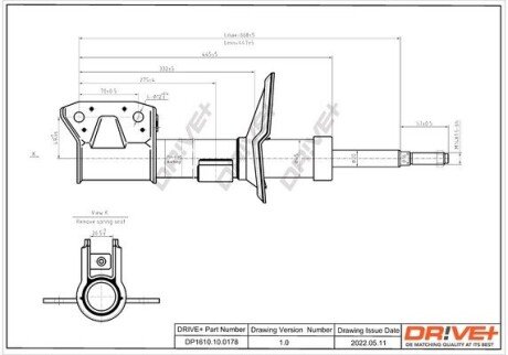 Амортизатор (задній) Dacia Duster 1.5 CDI 10- DP1610100178