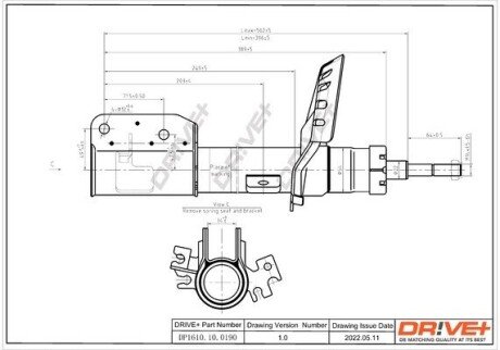 Амортизатор (передній) Citroen Jumpy/Fiat Scudo/Peugeot Expert 07- (R) DP1610100190