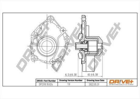 Помпа води Renault Trafic/Opel Vivaro 1.9dCi 01- DP231010024