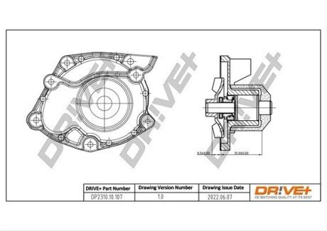 Помпа води Renault Megane II/Laguna II/Scenic II 1.9 dCi 01- DP231010107