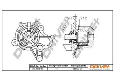 Помпа води Hyundai Tucson/i30/Elantra/Kia Cerato/Ceed 2.0CRDi 04- DP231010110