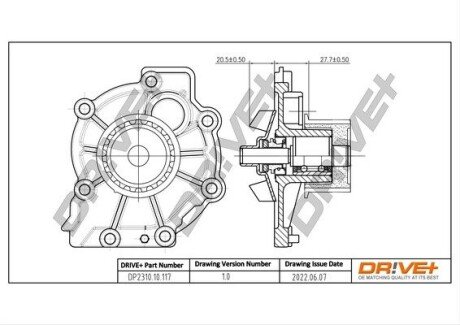 Помпа води Volvo V60/V70/S60/S80 01- DP231010117