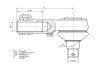 Наконечник рульової тяги DT DT SPARE PARTS 6.51204 (фото 2)