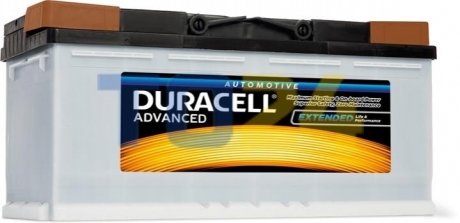 Аккумуляторна батарея Advanced 100Ah 12V R+ EN820A (354х175х190) Duracell DA100 (фото 1)