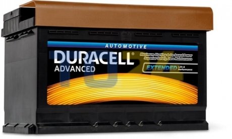Аккумуляторна батарея Advanced 74Ah 12V R+ EN680A (278х175х190) Duracell DA74 (фото 1)
