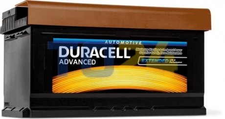 Акумуляторна батарея Advanced 80Ah 12V R+ EN700A (315х175х175) Duracell DA80 (фото 1)