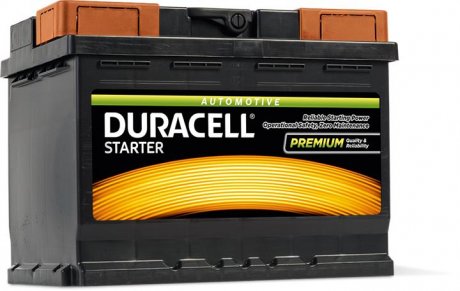 Акумуляторна батарея Starter 62Ah 12V R+ EN510A (241х175х190) Duracell DS62 (фото 1)