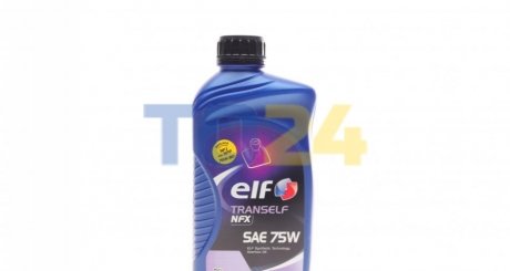 Масло трансмисс. TRANSELF NFX SAE 75W (Канистра 1л) ELF 223519 (фото 1)