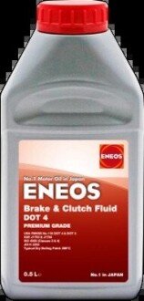 Тормозна рідина ENEOS BRAKE & CLUTCH FLUID DOT4, 0,5л, синт. EU0306297