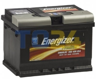 Аккумулятор   60Ah-12v Energizer Prem.(242х175х175), R,EN540 560 409 054