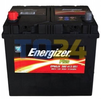 Аккумулятор   60Ah-12v Energizer Plus (232х173х225), L,EN510 560 413 051