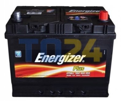 Акумулятор   68Ah-12v Energizer Plus (261х175х220), R,EN550 Азія 568404055