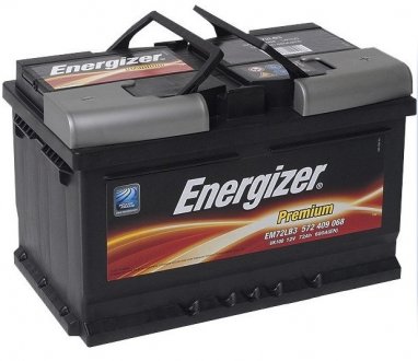 Аккумулятор   72Ah-12v Energizer Prem.(278х175х175), R,EN680 !КАТ. -15% 572409068