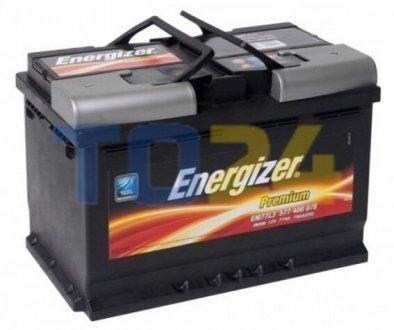 Аккумулятор   77Ah-12v Energizer Prem.(278х175х190), R,EN780 577 400 078
