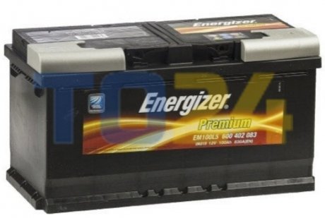 Аккумулятор  100Ah-12v Energizer Prem.(353х175х190), R,EN830 600 402 083