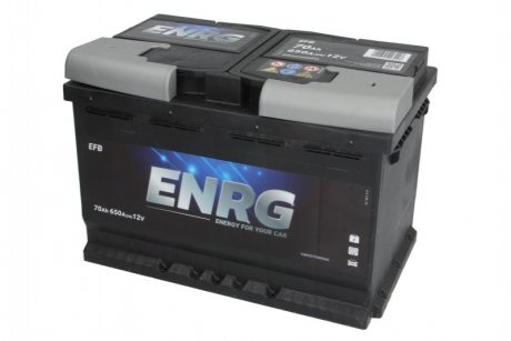Акумулятор 70Ah-12v ENRG EFB (278x175x190), R+ ENRG570500065