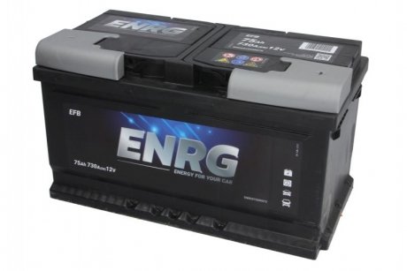 Акумулятор 75Ah-12v ENRG EFB (315x175x175), R+ ENRG575500073