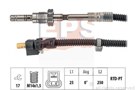 Датчик температури випускних газів MB A (W169) 160CDI/180CDI/200CDI 04-12 1.220.200