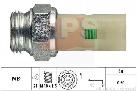 Датчик тиску масла EPS 1.800.075 (фото 1)