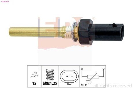 Датчик температури охолодж. рідини Opel Astra K 1.5CRDI 19-/Insignia B 1.5CDTi/2.0CDTi 20- EPS 1.830.402 (фото 1)