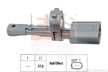 Датчик ABS зад, VW/AUDI 2010- 1.960.134