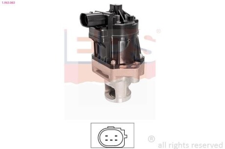 EPS FIAT Клапан EGR Alfa Romeo,Bravo,Doblo 1.6/20JTD 10-,Ducato 2.0d,Freemont 1.963.063