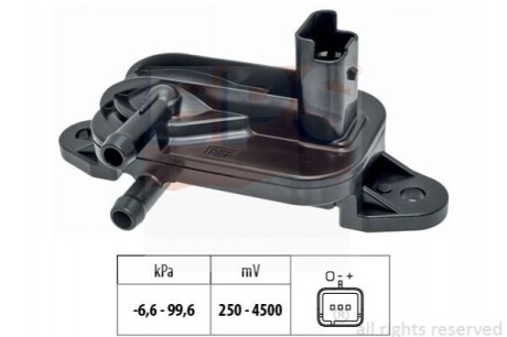 EPS FIAT Датчик ОГ Scudo,Ulysse,Mitsubishi Outlander II,Peugeot 206,Expert 1.6/2.0HDI 1.993.316