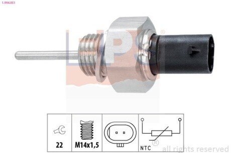 Датчик темп. впуск. воздух Land Rover Discovery 3.0 4x4 13-/Range Rover 3.0/5.0 12- 1.994.051