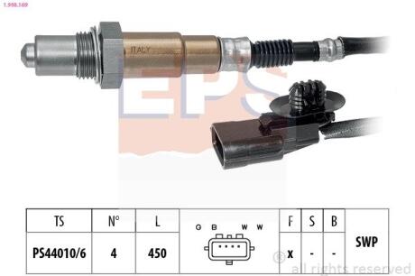 EPS RENAULT лямбда-зонд Dacia Dokker,Duster,Logan,Lodgy,Clio IV,Grand Scenic III,Megane III,Kadjar,Kangoo 12- 1.998.169