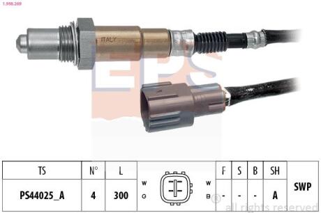 EPS TOYOTA лямбда-зонд (4 конт.) Avensis 2,0 -03, Camry,Carina,RAV4 1.998.269