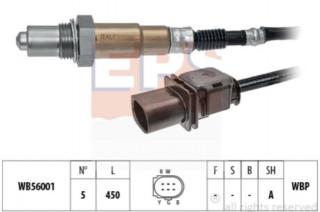 Лямбда-зонд (перед каталізатором) Citroen Jumper 2.2HDi 11- /Ford Focus 1.6TDCI 04-/Peugeot Boxer 2.2HDi 11- /Renault Kangoo 1.5dCi 08- 1.998.396