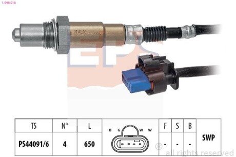 Лямбда-зонд (4-х конт.) Ford Kuga III 2.5 19- 1.998.518