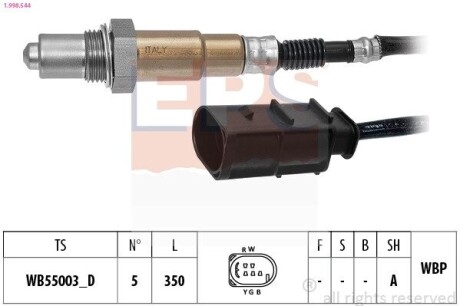 EPS DB Лямбда-зонд G-CLASS (W463) G 350 CDI 11-15, M-CLASS (W164) ML 280 CDI 4-matic 05-09 1.998.544