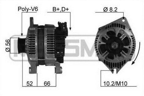 Генератор Citroen C4 Picasso 1.6 THP 155 -13/DS4 1.6 VTi 120 -15 210069A