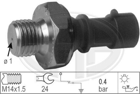 Датчик тиску оливи ERA 330365 (фото 1)