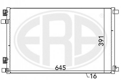 Радиатор кондиционера ERA 667021 (фото 1)
