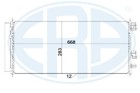 Радиатор кондиционера 667242