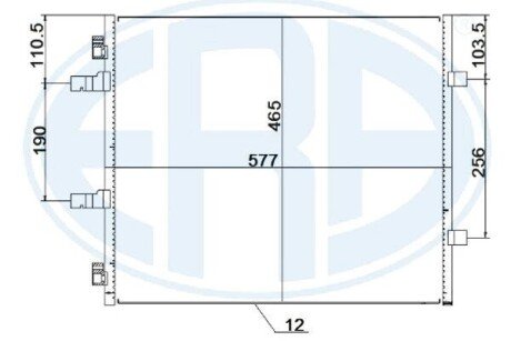 Радиатор кондиционера ERA 667257 (фото 1)