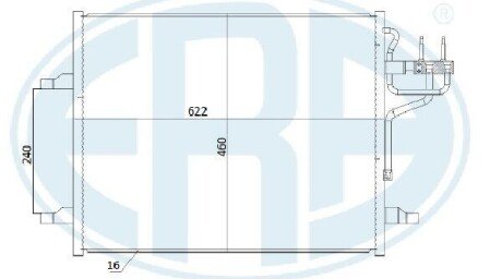 Радіатор кондиціонера ERA 667283 (фото 1)