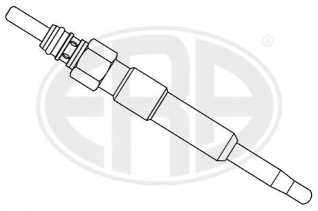 Свічка розжарювання VW/AUDI 1.9/2.5TDI, 12V ERA 886008 (фото 1)