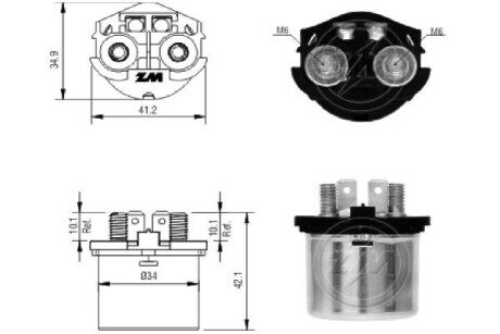 Втягуюче реле стартера ZM1101