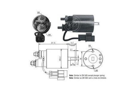 Втягуюче реле стартера ZM1585