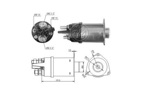 Втягуюче реле стартера ZM2456